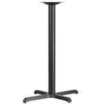 Flash Furniture 22'' x 30'' Restaurant Table X-Base with 3'' Dia. Bar Height Column