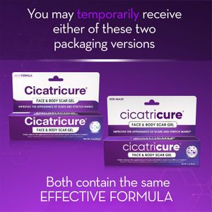 Cicatricure Scar Gel for Face & Body – Reduces Scars & Stretch Marks, 1oz