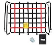 Orion Motor Tech Cargo Net for Pickup Truck Bed, 3.5'x4.2' Truck Short Bed Net for SUV ATV Oil Rig Cargo Rack, Heavy Duty Truck Bed Mesh Net Cargo Netting with S-Hook Straps Tie Down Strap Bungee Cord