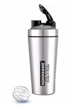 SignoraWare Charger Stainless Steel Protein Shaker Bottle for Pre-Post Workout | Water Bottle | Leakproof with Knob (500ml | Multicolor | Set 1)