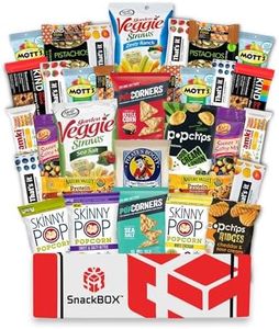 Snack BOX Gluten Free Healthy Care Package (34 Count) Halloween, Teachers, Back to School, College, Students, Exams, Gift Baskets, Birthday, Office, Over 3 LBS of Variety Pack Chips, Popcorn, Bars.