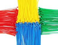 400Pcs Colored Zip Ties 4 Inch Small Zip Ties Cable Ties Zipties Mini Zip Ties Red Yellow Green Blue Zip Ties Set, 4/6/8 Inch Optional - 4 Inch