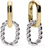 Ana Luisa Double Hoop Earring - Ash Double Gold Earrings for Women Trendy - 14K Gold Plated Hoop Earrings - Hypoallergenic, Water-Resistant & Tarnish-Free - 14K Gold Plated, Silver & Two-Tone Earrings