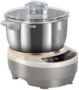 HPAMR Dough Mixer Large Capacity Electric Dough Mixers, Stainless Steel Household Fully Automatic Dough Kneading Doughs Wake-Up Dough Mixer for Baking Bread Doughs and Pizza Dough Easy Cleaning, 5L