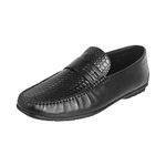 Mochi Mens Leather Black Loafers (Size (9 UK (43 EU))