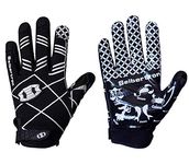 Seibertron Pro 3.0 12 Constellations Elite Ultra-Stick Sports Receiver Glove Football Gloves Youth And Kids Black M