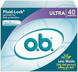 o.b. Applicator Free Digital Tampons, Ultra - 40 Count