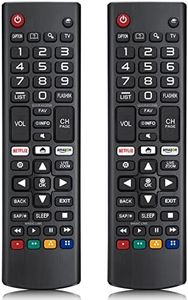 Universal Remote Control for LG TV Remote,Compatible with All Models for LG Brand, with Netflix Prime Video Shortcut Buttons【Pack of 2】