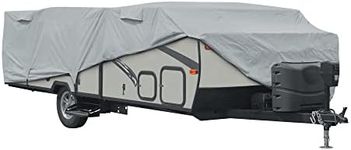 Classic Accessories Over Drive PermaPRO Folding Camping Trailer Cover, Fits 16'-18'L, RV Cover, Camper Cover, Travel Trailer Cover, Grey