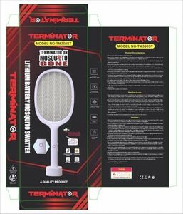Bhavi 2‑in‑1 Terminator Mosquito Bat with UV Lights | Mosquito Killer Racket | Rechargeable 1500 mAh | Base Stand | Electric Fly Swatter with 3‑Layer Safety Mesh for Indoor & Outdoor Use