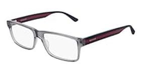 Gucci GG0380ON Woman Squared Shape Eyeglasses + Bundle with eSHADES Luxury Eyewear Kit, Grey, 56mm