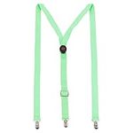 Trouser Braces Novelty Suspenders Mens Braces Adjustable LED Suspenders Elastic Clip- on Y back Neon Belt Luminous Suspenders Belts for Men Women Glow Suspenders Led Costume Accessories