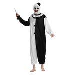 JQMAO Halloween Art the Clown Costume: Horror Movie Costumes for Adult Men (XL)