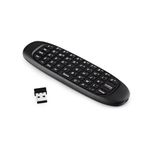 QIWA 3 in 1 Universal Air Mouse Remote with Keyboard - 2.4 Ghz Wireless Connection Air Fly Smart Remote for PC, Smart TV, Android TV Box