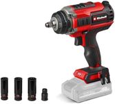 Einhell Professional Cordless Impact Wrench IMPAXXO 18/450 Power X-Change (18 V, 450 Nm, 3 Power Levels, brushless, 1/2" Socket mounting Including nut Set, Without Battery)