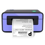 POLONO Thermal Label Printer, 4x6 Shippping Label Printer for Shipping Package, Commercial Thermal Label Maker, Compatible with Amazon, Ebay, Etsy, Shopify, etc, Support Windows and Mac, Purple