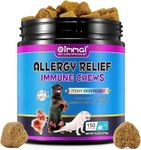 Improved Dog Allergy Relief Chewable Treats, Skin & Immune Support, Anti Itch, Itch and Immunity