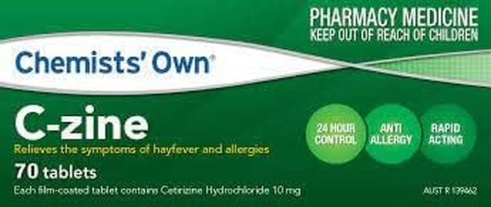 Chemists Own C-Zine 10mg 70 Tabs (Generic for ZYRTEC)