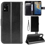 Ranyi for ZTE Avid 589 / ZTE Z5158 Case, PU Leather Wallet Phone Cover Case with Credit Card Holder Slots Kickstand Feature Flip Folio Magnetic Wallet Protective Case -Black