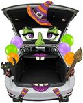 JOYIN Trunk Or Treat Car Decorations Kit Halloween Decorations Outdoor Indoor Witch Decor Car Stickers, Haunted House SUV Trunk Archway Car Garage Lawn Balloons