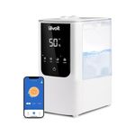 LEVOIT Humidifier for Bedroom Large Room Home, OasisMist Smart Cool and Warm Mist Humidifiers, Auto Customized Humidity, Ultrasonic Top Fill Oil Diffuser for Baby and Plants, Quiet, 4.5L, White