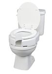 Maddak Secure-Bolt Hinged Elevated Toilet Seat, Standard (725680000)