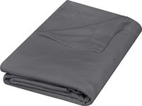 Utopia Bedding Flat Sheet - Soft Brushed Microfiber Fabric - Shrinkage & Fade Resistant Top Sheet (Grey, Queen)