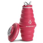 HYDAWAY Collapsible Water Bottle - 25oz I Reusable Water Bottle with Flip Top Lid for Travel, Hiking, Backpacking I Portable & Leakproof, Food-Grade Silicone, BPA Free, Collapses to 1.5”