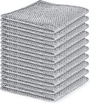 QURIPE microfiber 10 Pack Wire Dishwashing Rags - Multipurpose Wire Dishwashing Rags for Wet and Dry, Non-Scratch Wire, Multifunctional Kitchen Cleaning Cloths for Dishes, Sinks, Counters, Stove Top