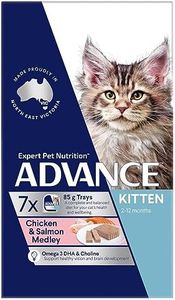 ADVANCE CAT KITTEN CHICKEN AND SLMN MED 85G 7PK (292521)(OM7)