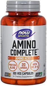 NOW Foods Sports Nutrition, Amino Complete™, Protein Blend With 21 Aminos and B-6, 120 Veg Capsules