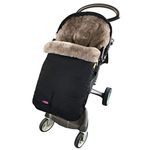 100% Australia Sheepskin Snuggle Pod Baby footmuff for All Kinds of Pushchairs,Strollers,Carseats,Joggers,0-4T Toddler Use