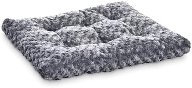 Amazon Basics Se puede lavar a máquina Cama para mascotas perro, Gris, 102 x 69 x 9 cm