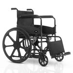 ARCATRON MOBILITY Reinventing Assisted Living By Frido | FSS101 Everyday Foldable Wheelchair-Made In India,Lifetime Spare Support-With Sturdy X-Frame Folding Mechanism,Steel Chassis & Rear Mag Wheels