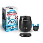 Thermacell Patio Shield Mosquito Repellent E-Series E65X Rechargeable Repeller; 20’ Mosquito Protection Zone; Includes 36-Hour Repellent Refill; No Spray, Flame or Scent; Docking Station