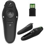 Presentation Clicker for PowerPoint Presentation Remote, RF 2.4GHz Wireless Presenter Remote USB Google Slide Advancer PPT PowerPoint Clicker for Mac, Keynote, Computer, Laptop