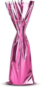 MT Products Pink Metallic Mylar Wine Gift Bags 6.5" x 18" - Great for wine Pull - Pack of 200