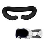 kwmobile Cover for VR Glasses Compatible with VR Lenses Apple Vision Pro Cover - Silicone Mask - Black