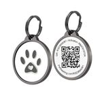 Pet Dwelling Premium QR Code Pet ID Tags - Dog Tags and Cat Tags: Instant Online Profile Access and Scan Location Email Alerts