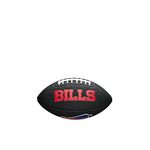 WILSON Sporting Goods NFL Buffalo Bills Team Logo Football, Black, Mini Size