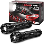 GearLight LED Flashlights S1050 [2 Pack] - Powerful High Lumens Zoomable Tactical Flashlight - Bright Small Flash Light for Camping Accessories, Emergency Gear