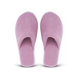 MIFUZI Women's Home Slippers Indoor Bedroom Room Winter House Cloth Slippers for Women Girls Dusty Pink 8