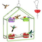 Dreamdrawer Garden Decor Hummingbird Feeders for Outdoors,Multi Ports & top Filling Decorative Hummingbird Feeder, Ant Proof & bee Proof Hummingbird feeders Garden Gift