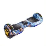 Sleek and Powerful Hoverboard with LED Lights - Ultimate Off-Road Experience - Motorized Longboard Decal Real Two Wheel [Multi Colour]