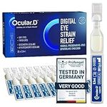 Ocular D Preservative Free Eye Drops - Dry Eye Relief Drops with Vitamin D - Relief from Digital Eye Strain Symptoms Such as Burning Sensation & Blurred Vision - 1 Box of 20 Vials x 0.3 ml (1 Pack)