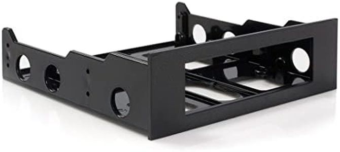 StarTech.com 3.5 Inch Hard Drive to 5.25 Inch Front Bay Bracket Adapter, Black (BRACKETFDBK)