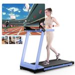 Superun Treadmills for Home Foldable, Raceable 1-16KM/H Folding Treadmill Suitable for High-Tech Equipment, MAX 158KG Incline 6% Treadmill with APP Control, Door to Door Delivery Running Machine