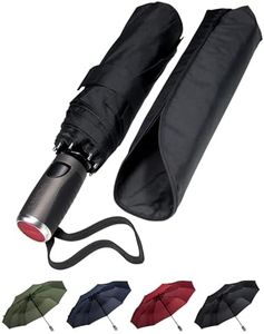 LifeTek Windproof Travel Umbrella Compact Automatic Open Close Small Folding Teflon Repellent Canopy Umbrellas fits Golf Purse Backpack Wind Resistant for Men and Women Traveler FX1 42 inch Black