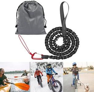 Negro Cuerda de Remolque de Bicicleta Bungee,1,7 m a 3 m Bicicleta de Montaña Elástica Correa Elástica para MTB y Ciclismo,Cable Elástico para Bicicleta de Niño para Cualquier Bicicleta