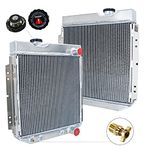 CU259 1966 Mustang Radiator Compatible with 1960-1965 Ford Falcon/Ranchero Radiator, 1965-1966 Mustang Radiator丨63-66 Mercury Comet Radiators, V8 260 289 AT/MT 3 Row Full Aluminum Radiator